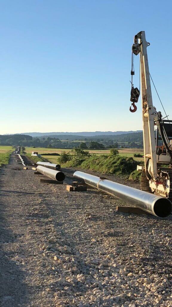 Construction de pipeline